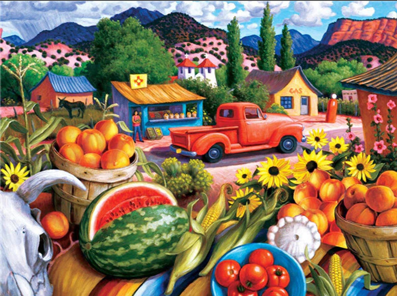 5D Diamond Painting Fruit Stand Kit - Bonanza Marketplace